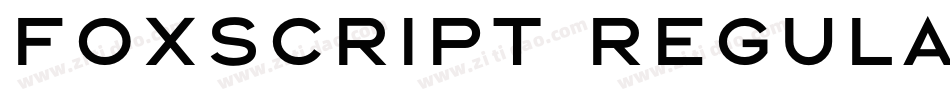Foxscript Regular字体转换